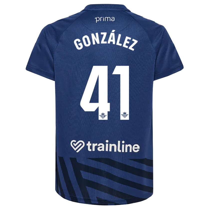 Danxen Men Manu González #41 Royal Blue White Goalkeeper Jersey 2025/26 T-Shirt