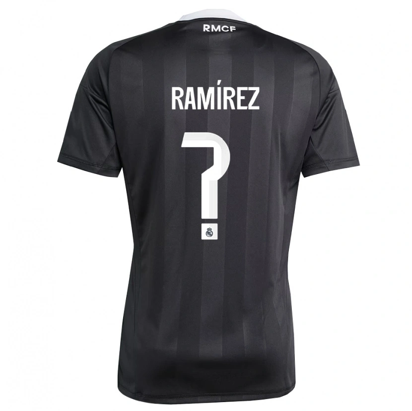 Danxen Men Izan Ramírez #0 Black White Goalkeeper Jersey 2025/26 T-Shirt