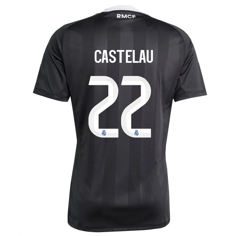 Danxen Men Alber Castelau #22 Black White Goalkeeper Jersey 2025/26 T-Shirt