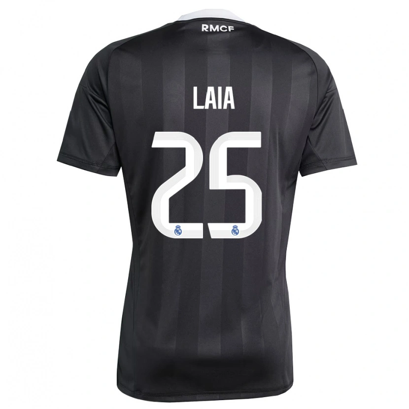 Danxen Men Laia López De La Morena #25 Black White Goalkeeper Jersey 2025/26 T-Shirt