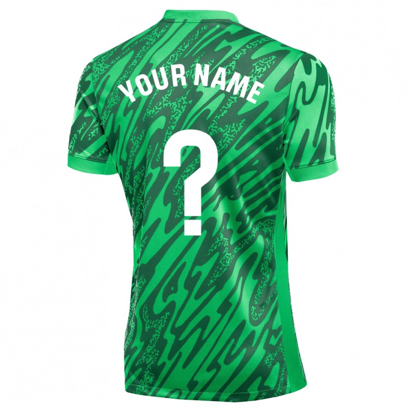 Danxen Men Elche CF Dark Green White Goalkeeper Jersey 2025/26 T-Shirt