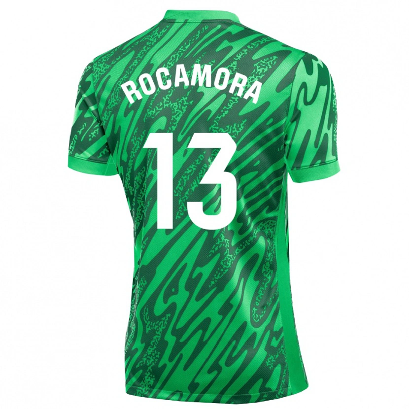Danxen Men María Rocamora Díaz #13 Dark Green White Goalkeeper Jersey 2025/26 T-Shirt