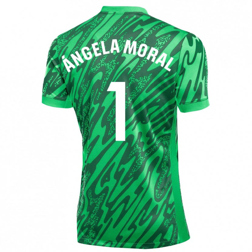 Danxen Men Ángela Moral Ferrer #1 Dark Green White Goalkeeper Jersey 2025/26 T-Shirt