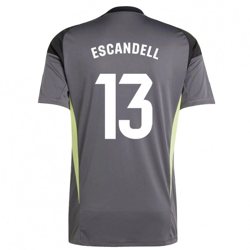 Danxen Men Aarón Escandell #13 Dark Gray Black Goalkeeper Jersey 2025/26 T-Shirt