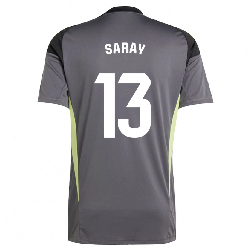 Danxen Men Saray Vázquez Alonso #13 Dark Gray Black Goalkeeper Jersey 2025/26 T-Shirt