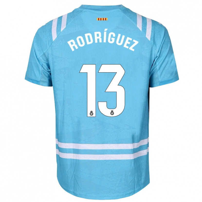 Danxen Men Joel Rodríguez #13 Light Blue White Goalkeeper Jersey 2025/26 T-Shirt