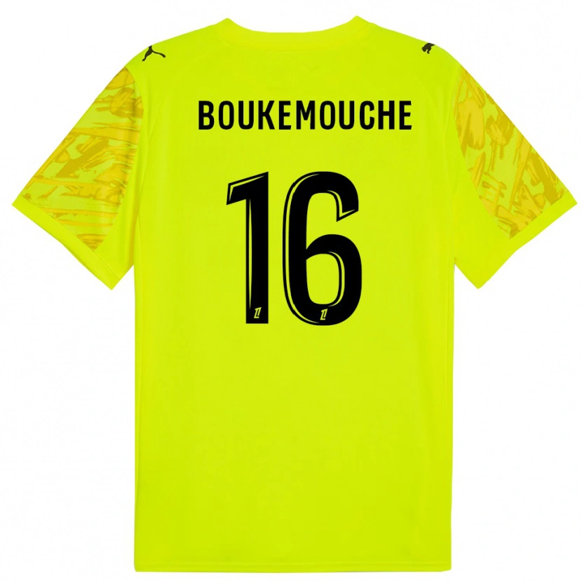 Danxen Men Amine Boukemouche #16 Fluorescent Green Black Goalkeeper Jersey 2025/26 T-Shirt