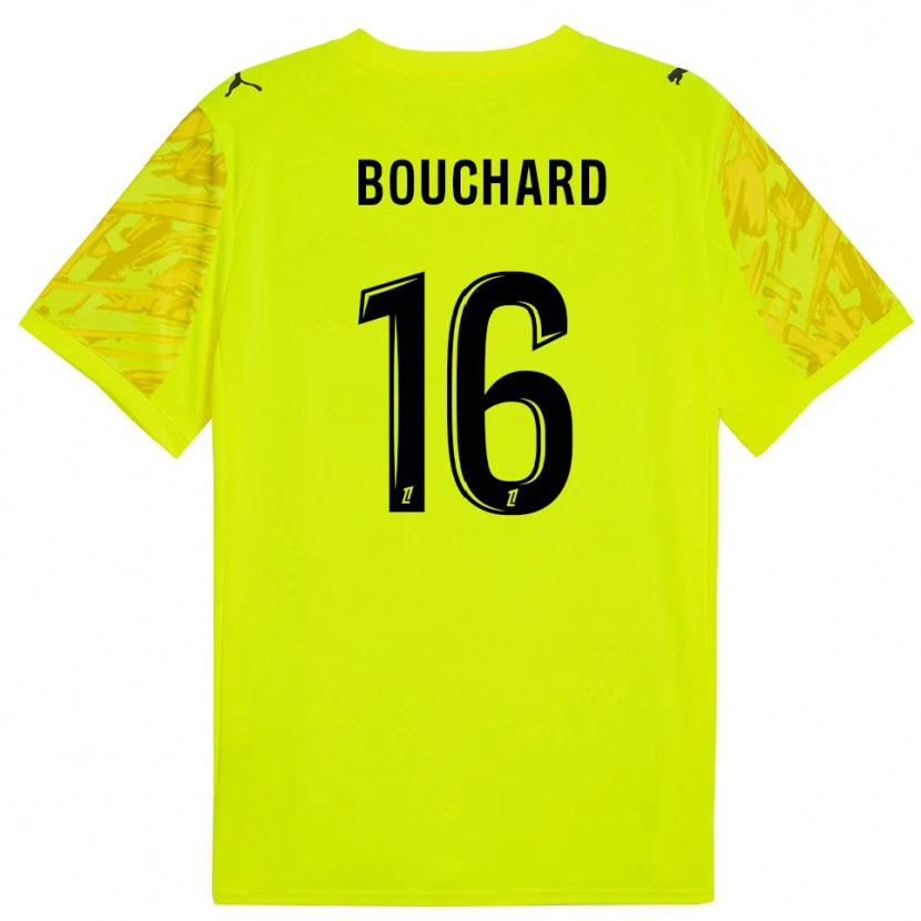 Danxen Men Ambre Bouchard #16 Fluorescent Green Black Goalkeeper Jersey 2025/26 T-Shirt