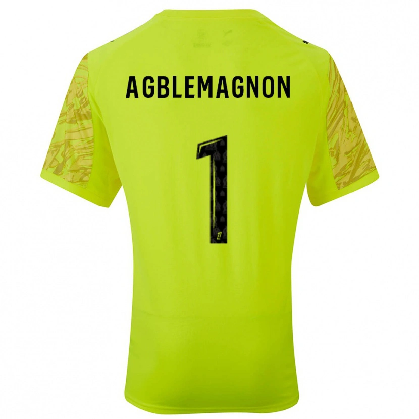 Danxen Men Jordan Agblemagnon #1 Fluorescent Green Black Goalkeeper Jersey 2025/26 T-Shirt