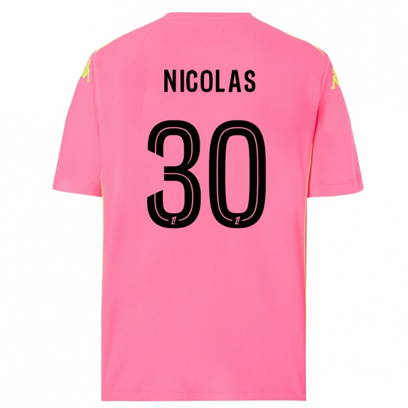Danxen Men Lina-Lou Nicolas #30 Hot Pink Black Goalkeeper Jersey 2025/26 T-Shirt