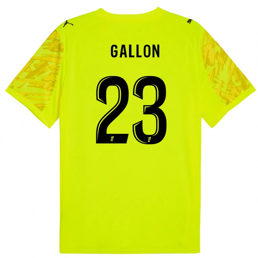 Danxen Men Gauthier Gallon #23 Fluorescent Green Yellow Goalkeeper Jersey 2025/26 T-Shirt