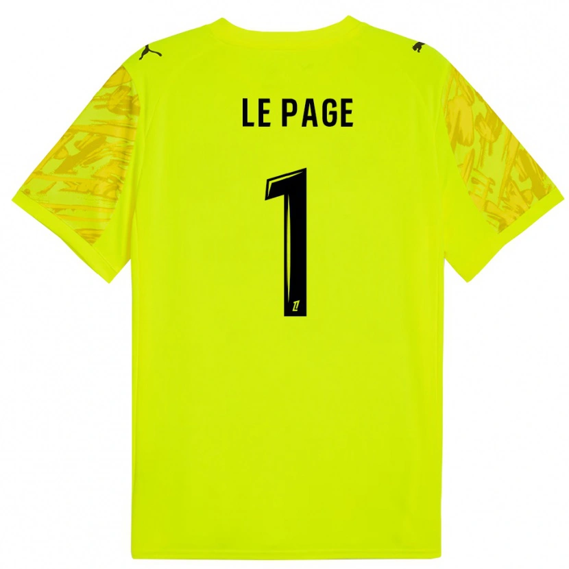 Danxen Men Noé Le Page #1 Fluorescent Green Yellow Goalkeeper Jersey 2025/26 T-Shirt