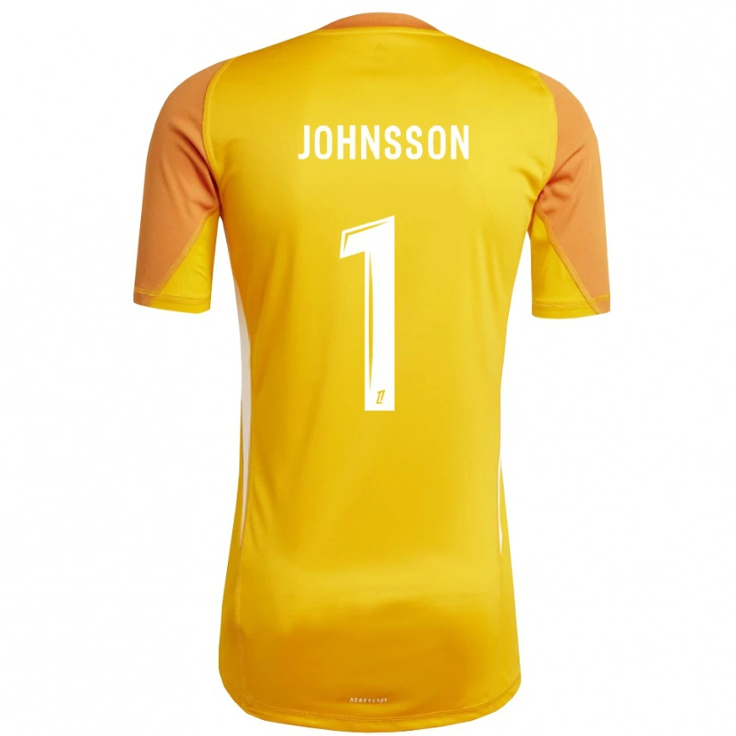 Danxen Men Karl-Johan Johnsson #1 Orange White Goalkeeper Jersey 2025/26 T-Shirt