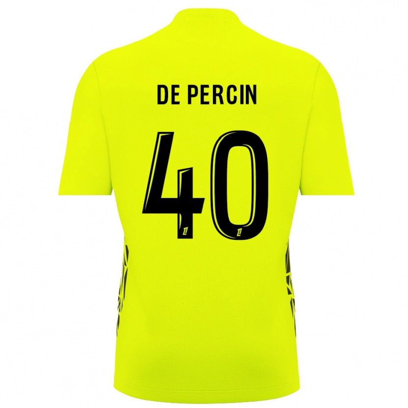 Danxen Men Théo De Percin #40 Fluorescent Green Goalkeeper Jersey 2025/26 T-Shirt