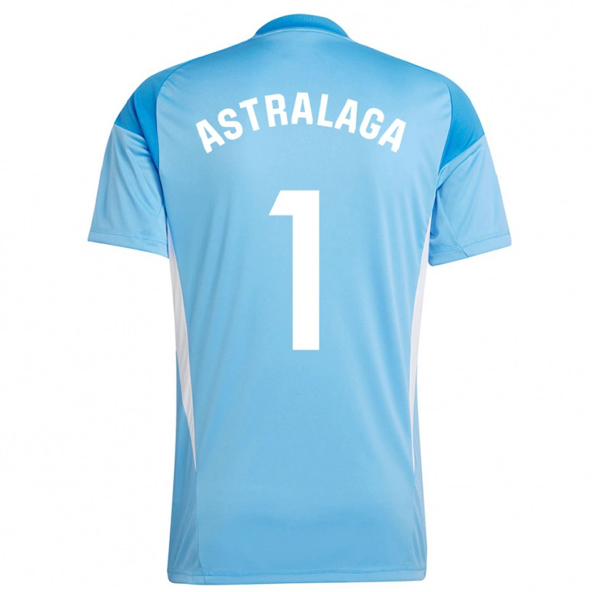 Danxen Men Ander Astralaga #1 Sky Blue Whitw Goalkeeper Jersey 2025/26 T-Shirt