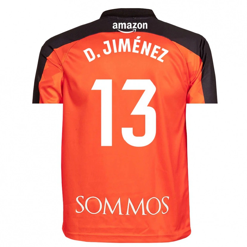 Danxen Men Dani Jiménez #13 Orange Black Goalkeeper Jersey 2025/26 T-Shirt