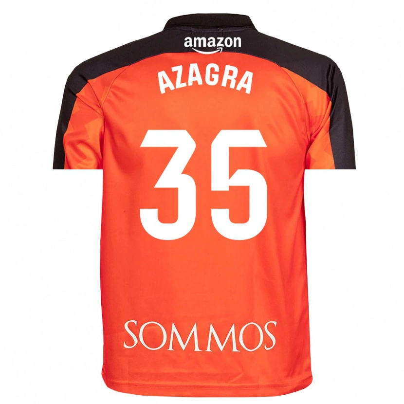 Danxen Men Nico Azagra #35 Orange Black Goalkeeper Jersey 2025/26 T-Shirt