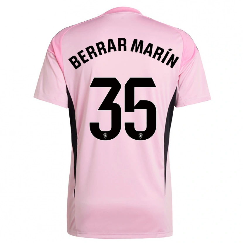 Danxen Men Sergio Berrar #35 Light Pink Black Goalkeeper Jersey 2025/26 T-Shirt