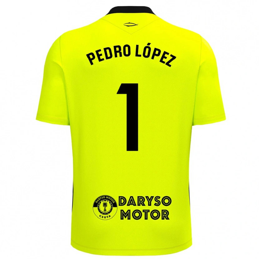 Danxen Men Pedro López #1 Yellow Green Black Goalkeeper Jersey 2025/26 T-Shirt