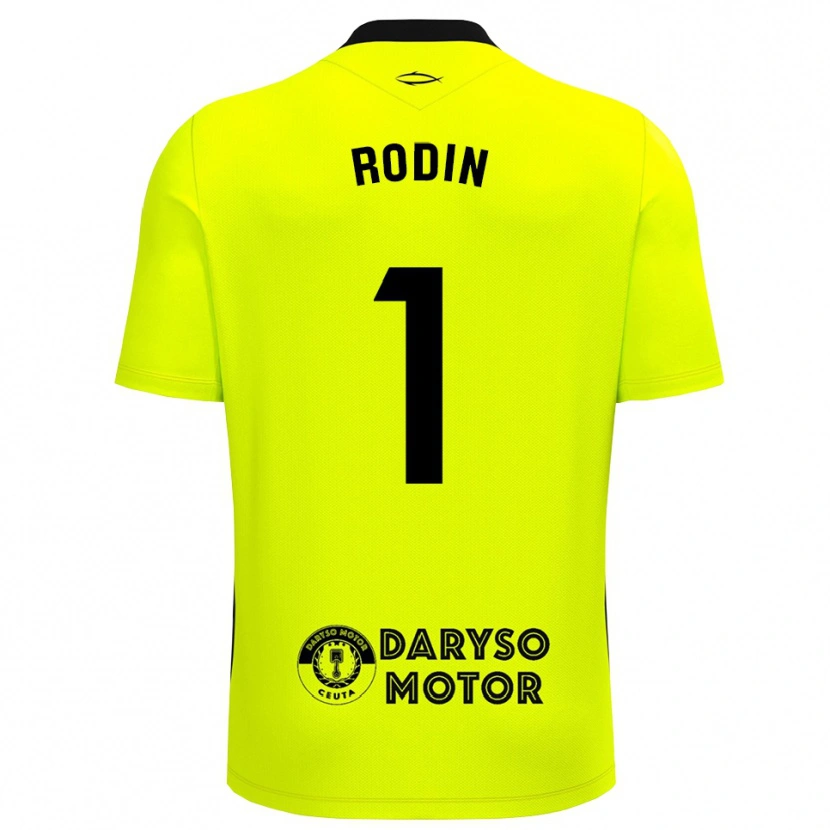 Danxen Men Antonio Rodin #1 Yellow Green Black Goalkeeper Jersey 2025/26 T-Shirt