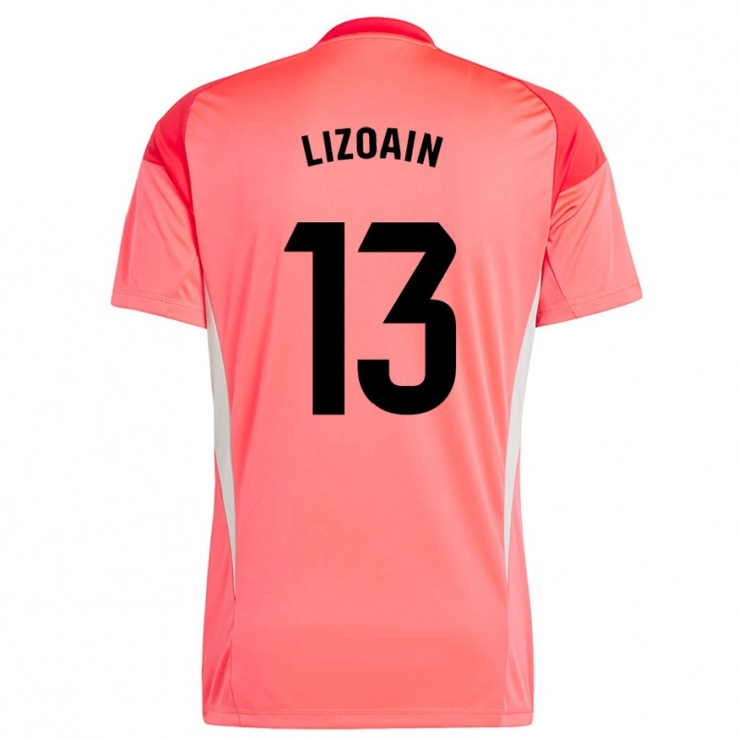Danxen Men Raúl Lizoain #13 Orange Red Goalkeeper Jersey 2025/26 T-Shirt