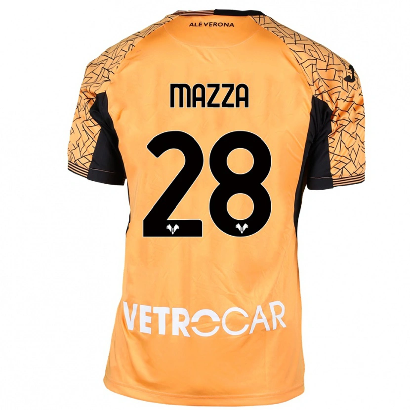 Danxen Men Vittoria Karol Mazza #28 Orange Black White Goalkeeper Jersey 2025/26 T-Shirt