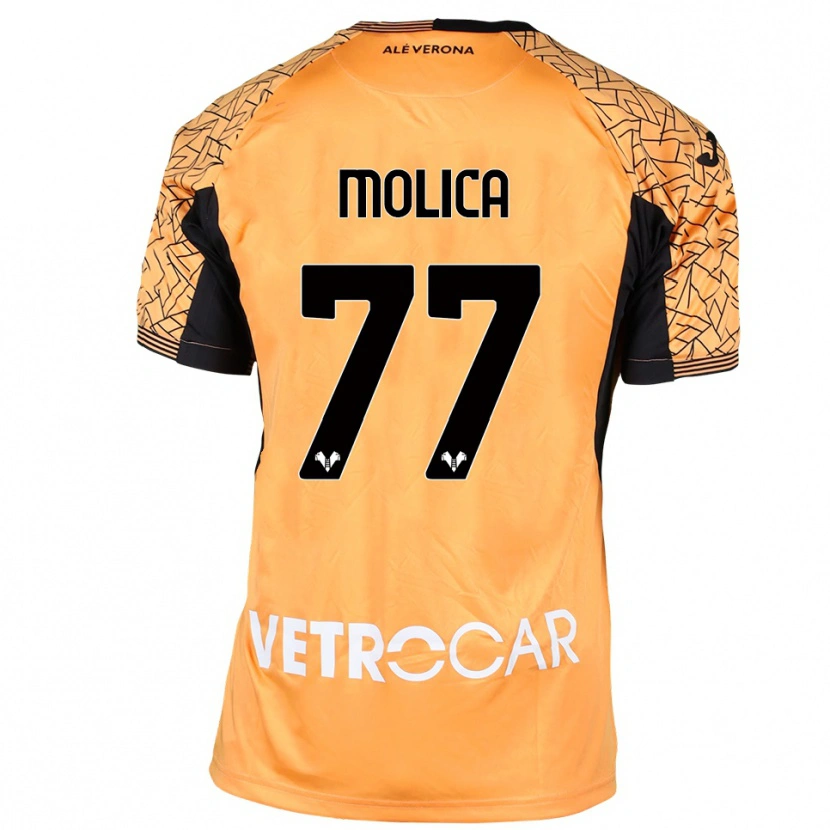 Danxen Men Francesco Molica #77 Orange Black White Goalkeeper Jersey 2025/26 T-Shirt