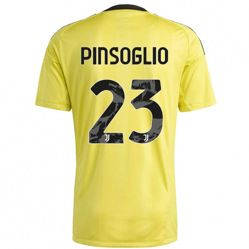 Danxen Men Carlo Pinsoglio #23 Yellow White Goalkeeper Jersey 2025/26 T-Shirt