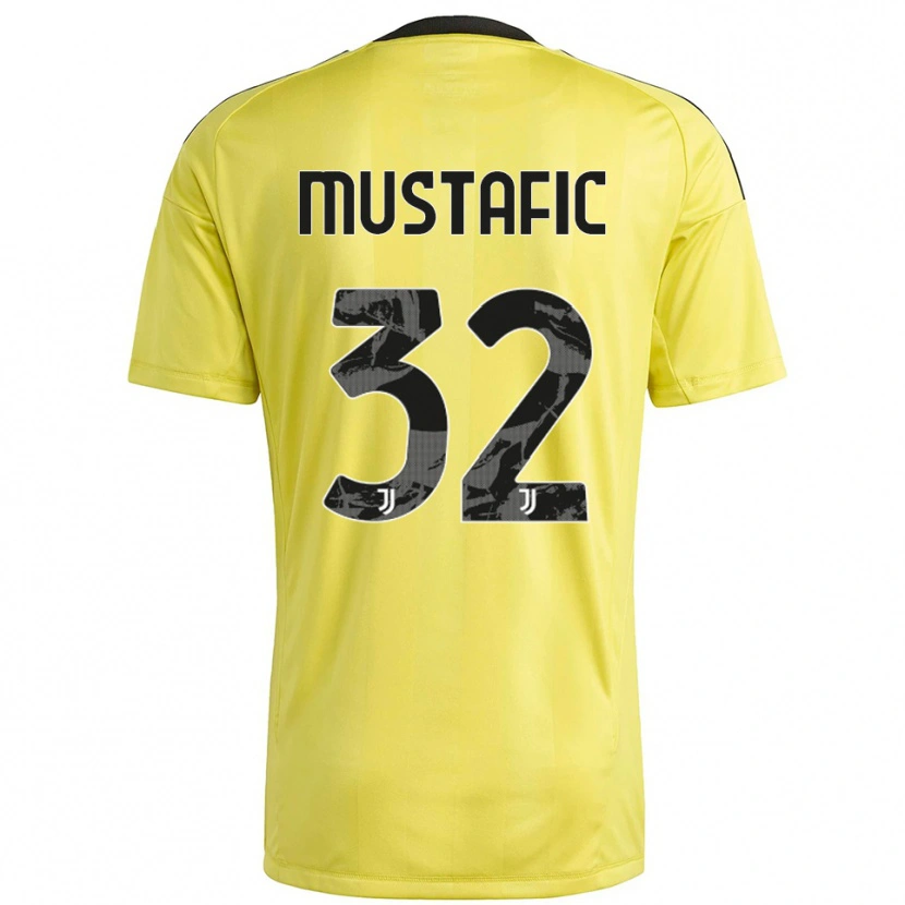 Danxen Men Emma Mustafic #32 Yellow White Goalkeeper Jersey 2025/26 T-Shirt