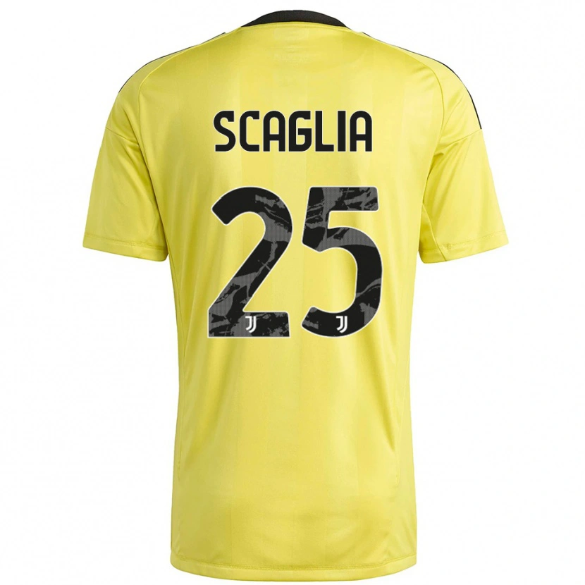 Danxen Men Simone Scaglia #25 Yellow White Goalkeeper Jersey 2025/26 T-Shirt
