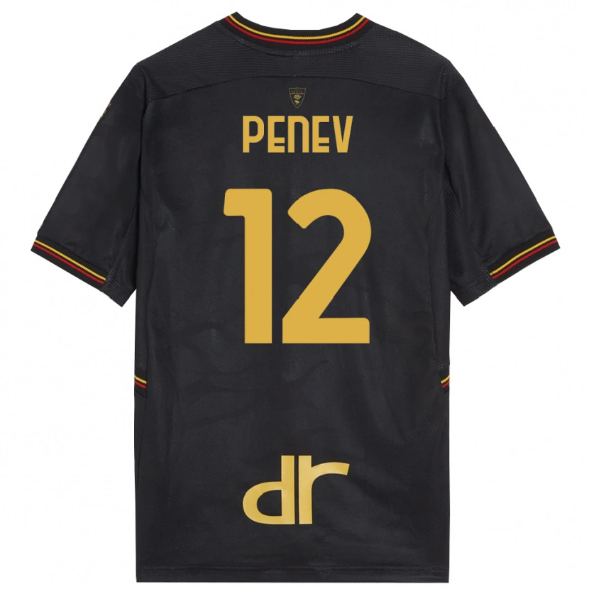 Danxen Men Plamen Penev #12 Black Brown Goalkeeper Jersey 2025/26 T-Shirt