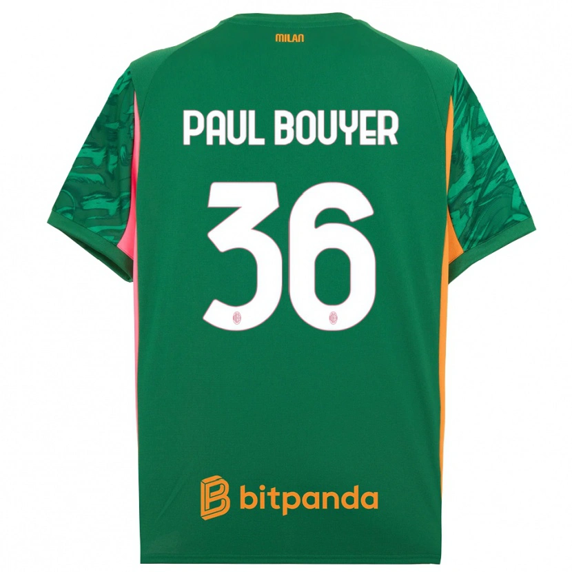 Danxen Men Léo Paul Bouyer #36 Green Orange Pink Goalkeeper Jersey 2025/26 T-Shirt