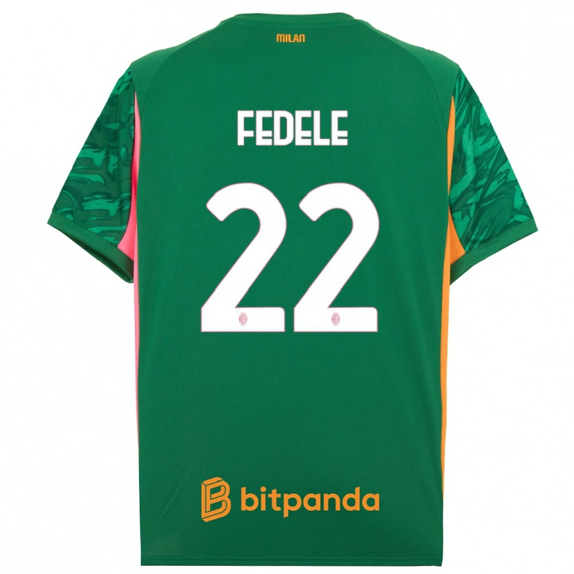 Danxen Men Noemi Fedele #22 Green Orange Pink Goalkeeper Jersey 2025/26 T-Shirt