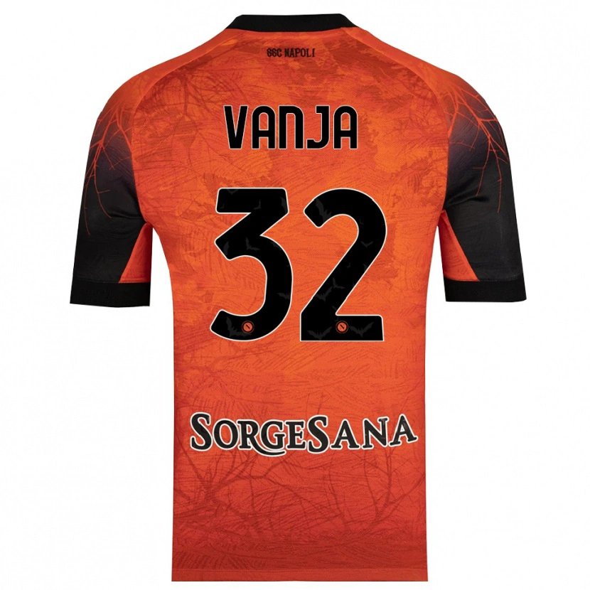 Danxen Men Vanja Milinković-Savić #32 Orange Red Black Goalkeeper Jersey 2025/26 T-Shirt