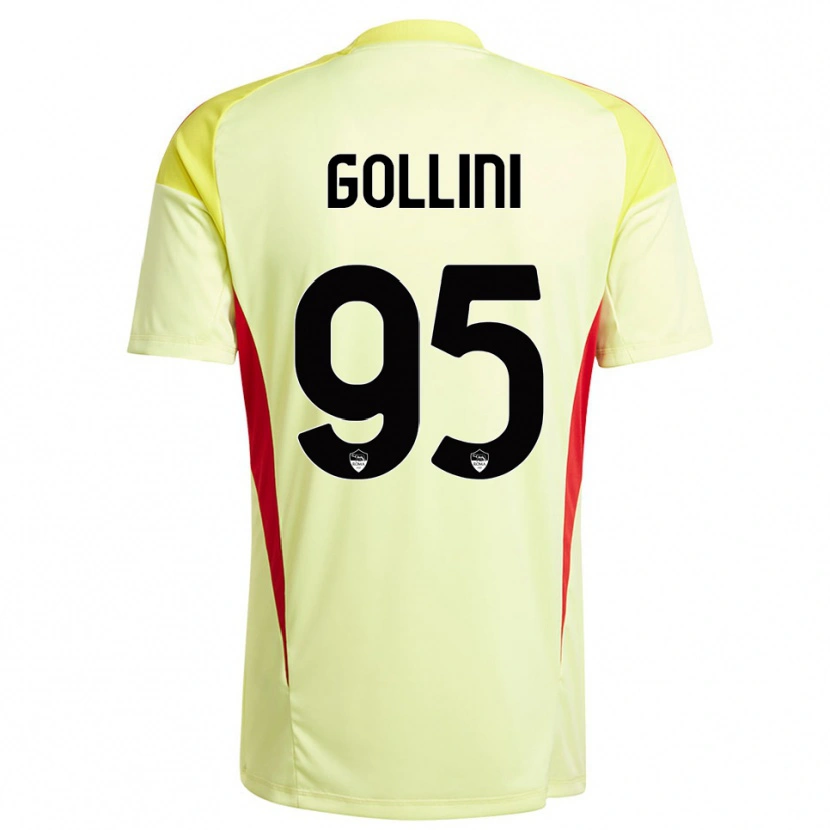 Danxen Men Pierluigi Gollini #95 Light Yellow Orange Goalkeeper Jersey 2025/26 T-Shirt