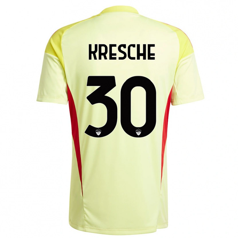 Danxen Men Isabella Kresche #30 Light Yellow Orange Goalkeeper Jersey 2025/26 T-Shirt