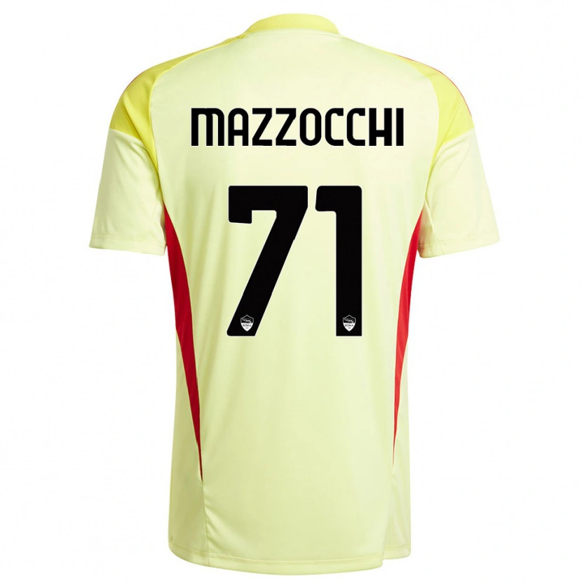 Danxen Men Giulia Mazzocchi #71 Light Yellow Orange Goalkeeper Jersey 2025/26 T-Shirt