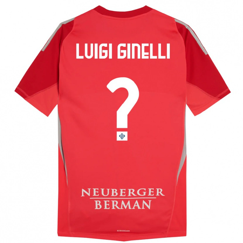 Danxen Men Lorenzo Luigi Ginelli #0 Red Gray Goalkeeper Jersey 2025/26 T-Shirt