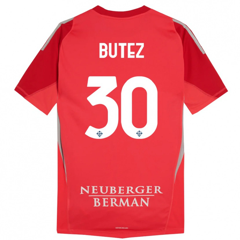 Danxen Men Jean Butez #30 Red Gray Goalkeeper Jersey 2025/26 T-Shirt