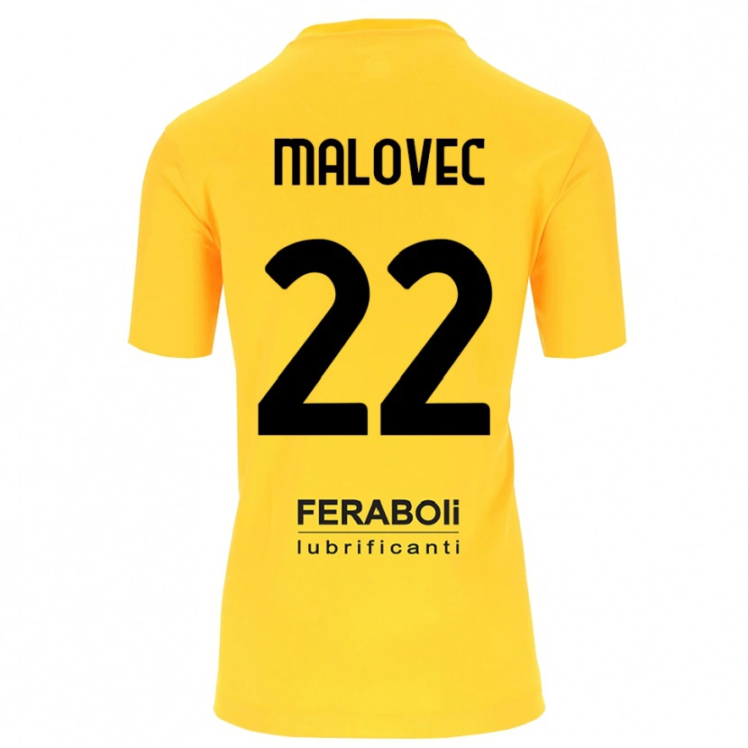 Danxen Men Adrian Malovec #22 Yellow Black Goalkeeper Jersey 2025/26 T-Shirt