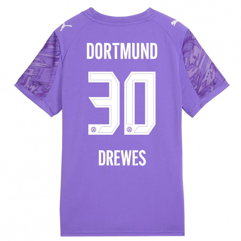 Danxen Men Patrick Drewes #30 Lilac White Goalkeeper Jersey 2025/26 T-Shirt