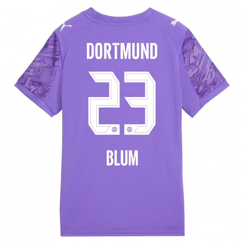 Danxen Men Caroline Blum #23 Lilac White Goalkeeper Jersey 2025/26 T-Shirt