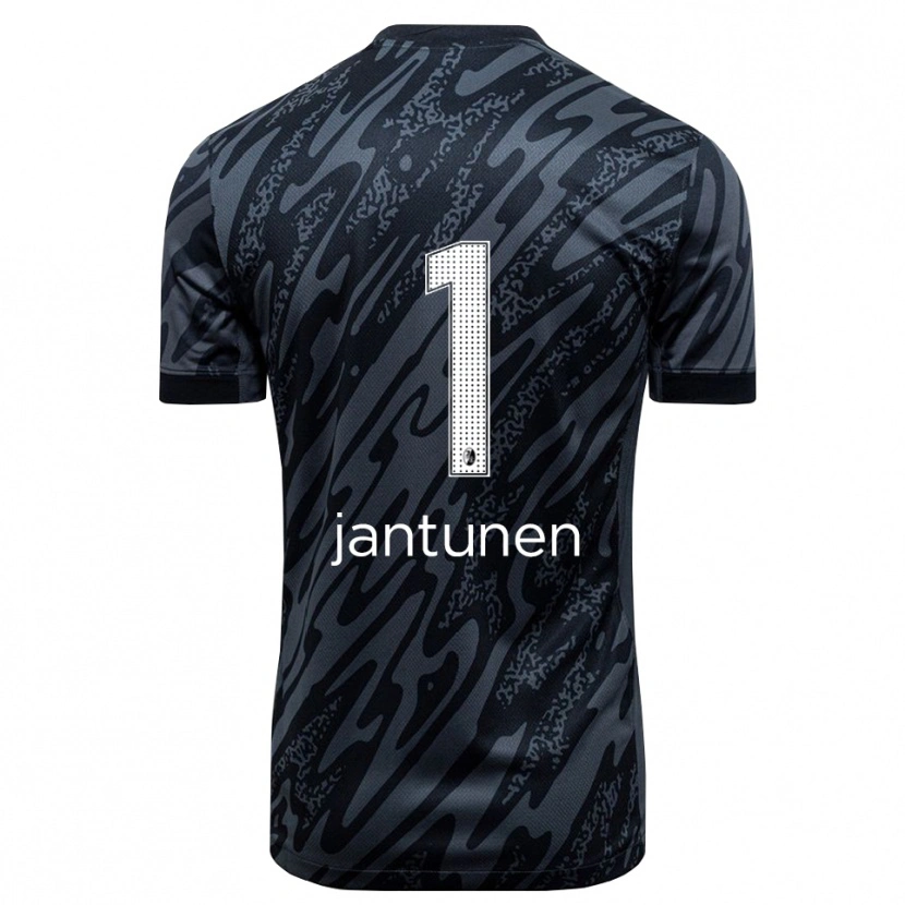 Danxen Men Jaaso Jantunen #1 Black White Goalkeeper Jersey 2025/26 T-Shirt