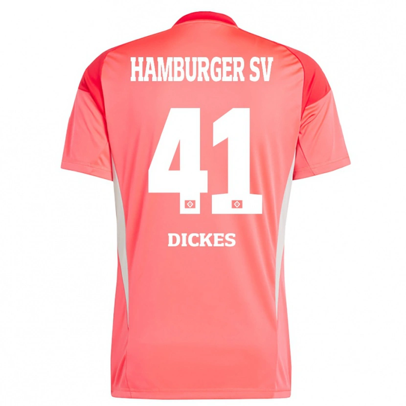 Danxen Men Fernando Dickes #41 Red Orange Goalkeeper Jersey 2025/26 T-Shirt