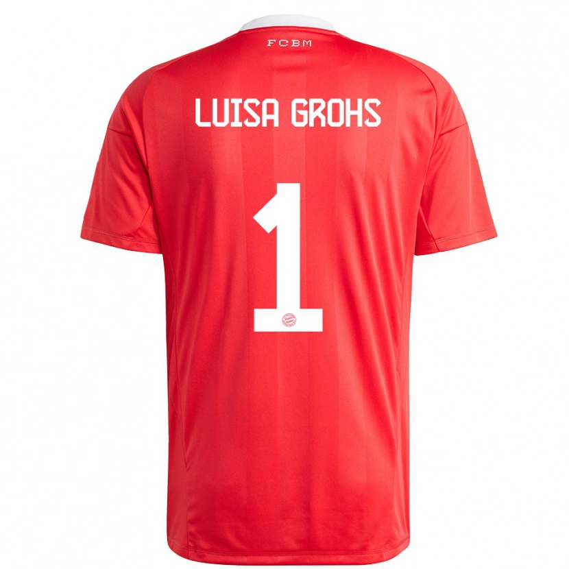 Danxen Men Maria Luisa Grohs #1 Red White Goalkeeper Jersey 2025/26 T-Shirt