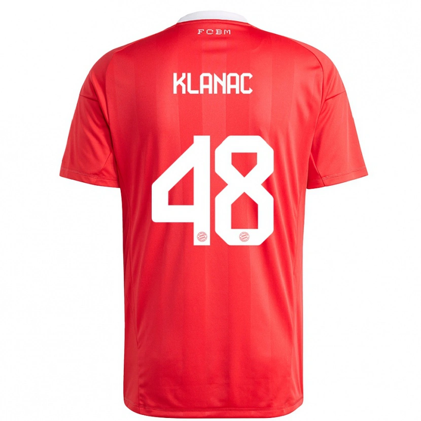 Danxen Men Leon Klanac #48 Red White Goalkeeper Jersey 2025/26 T-Shirt