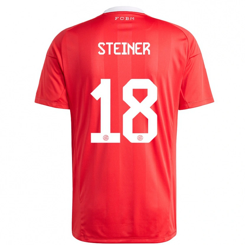 Danxen Men Michael Steiner #18 Red White Goalkeeper Jersey 2025/26 T-Shirt