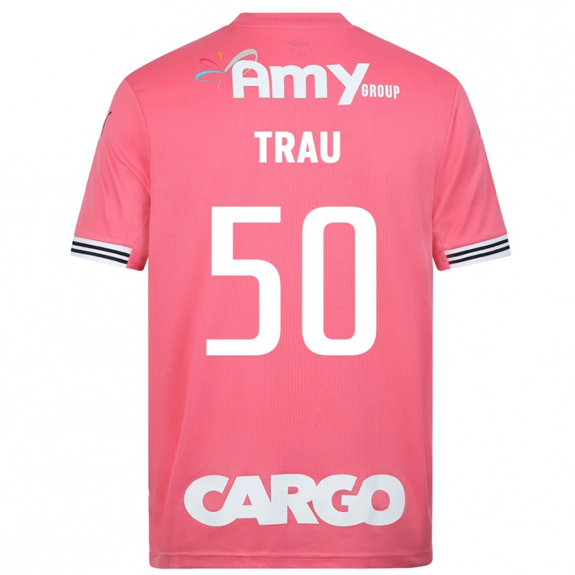 Danxen Men Idan Trau #50 Pink White Goalkeeper Jersey 2025/26 T-Shirt