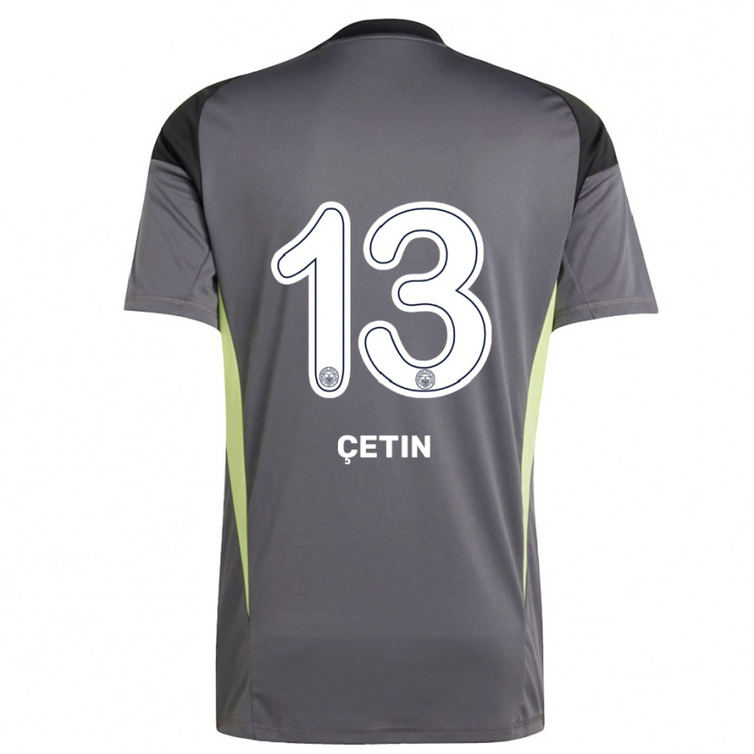 Danxen Men Tarık Çetin #13 Dim Gray Black Goalkeeper Jersey 2025/26 T-Shirt