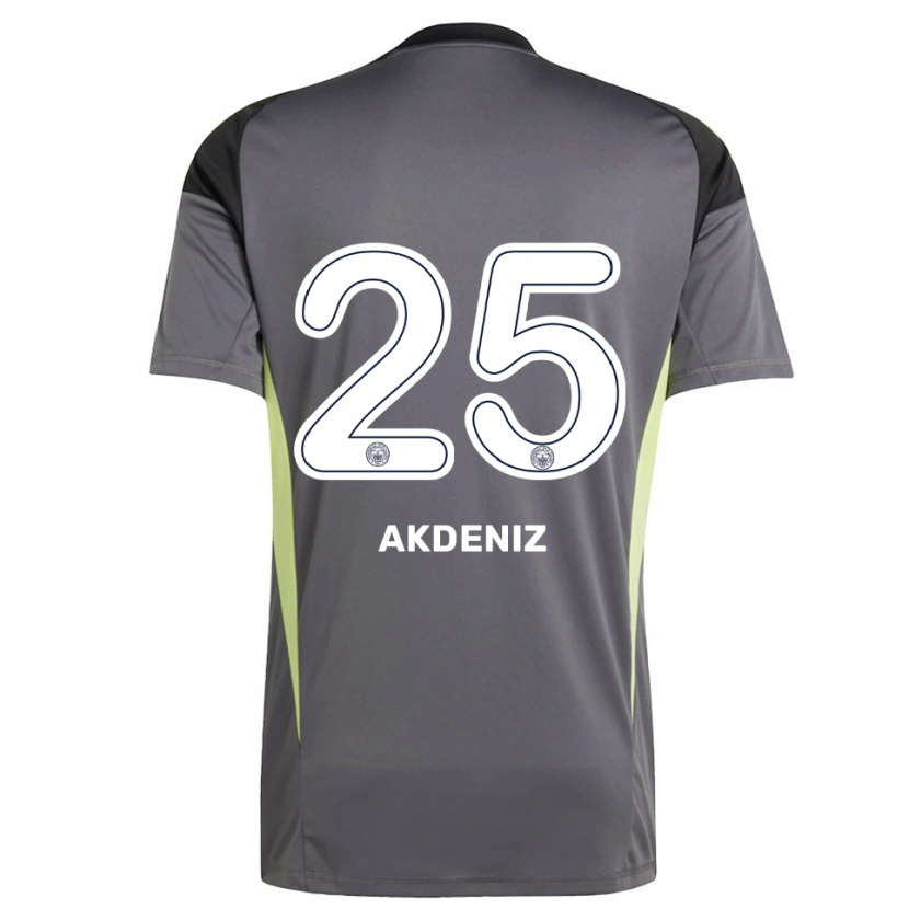 Danxen Men Zeynep Akdeniz #25 Dim Gray Black Goalkeeper Jersey 2025/26 T-Shirt